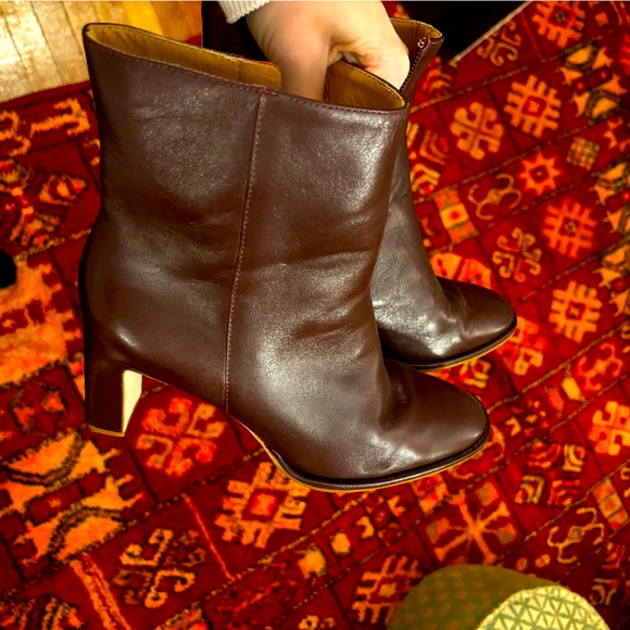 Reformation Gillian Ankle Boot Red - Size 7.5 - Picture 12 of 12